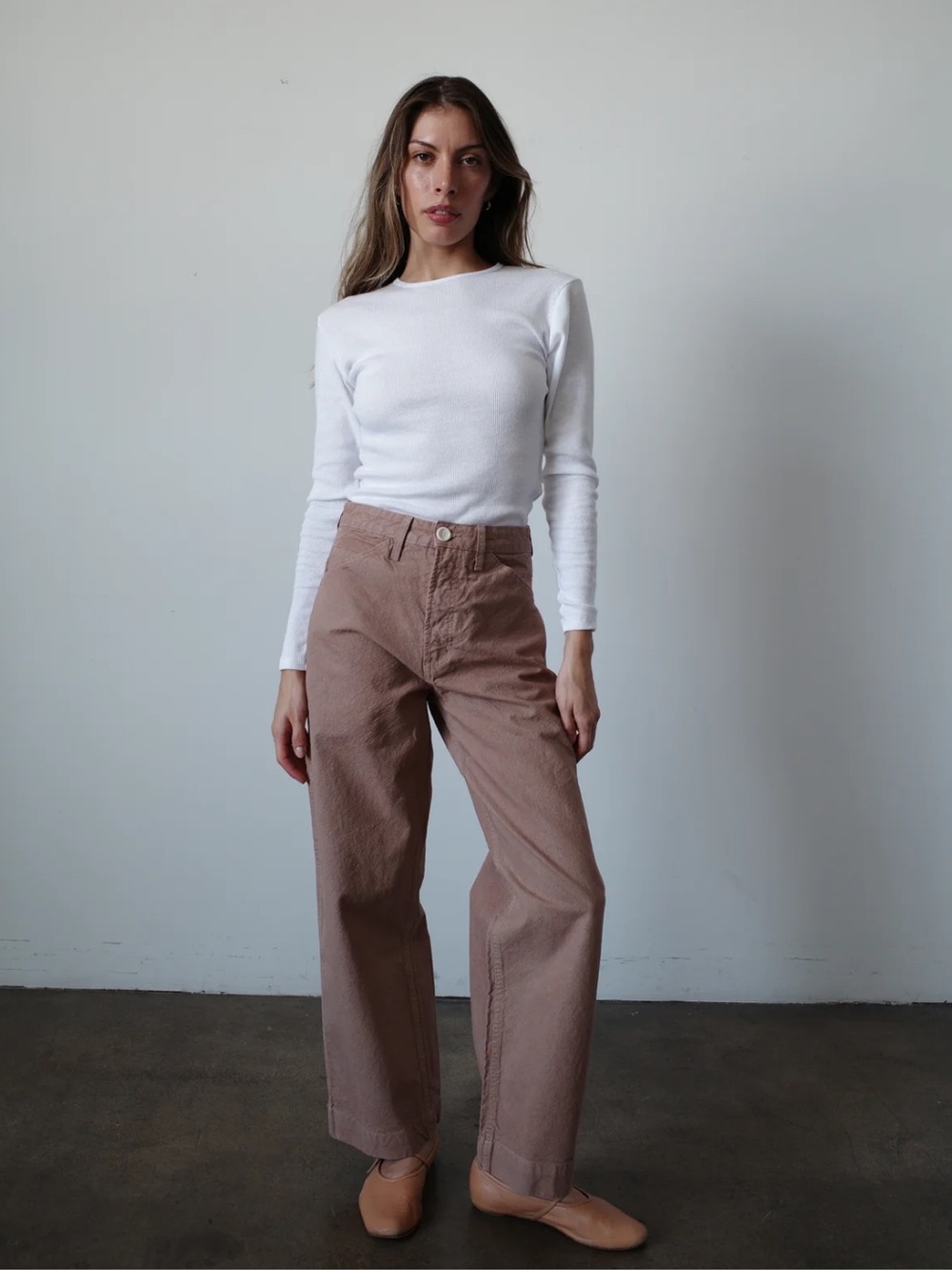Roam Studio Isa Pant in Clay size 24